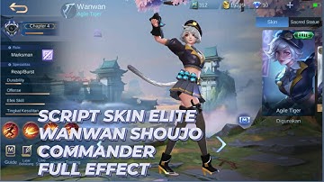 Script Skin Elite Wanwan Shoujo Commander Full Effect - No Banned - Full Icon