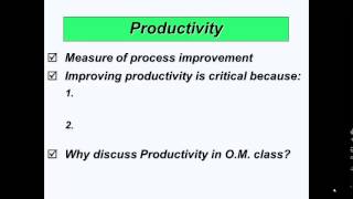 Chapter 1 Productivity, Ethics and CSR