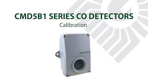 CMD5B1 Series CO Detector - Calibration