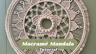 Macrame Mandala Tutorial - DIY boho macrame decor 
