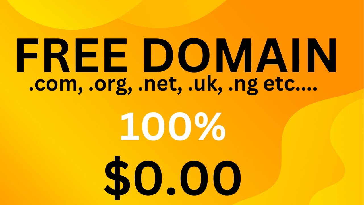 How to get free domain name for a lifetime com, org, net, uk in 2023 NO ...