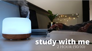 2-Hour Study With Me | Pomodoro 50/10 | Rain & Thunderstorm ⛈️ (Lofi during breaks) by Jay Studies 1,300 views 6 months ago 2 hours