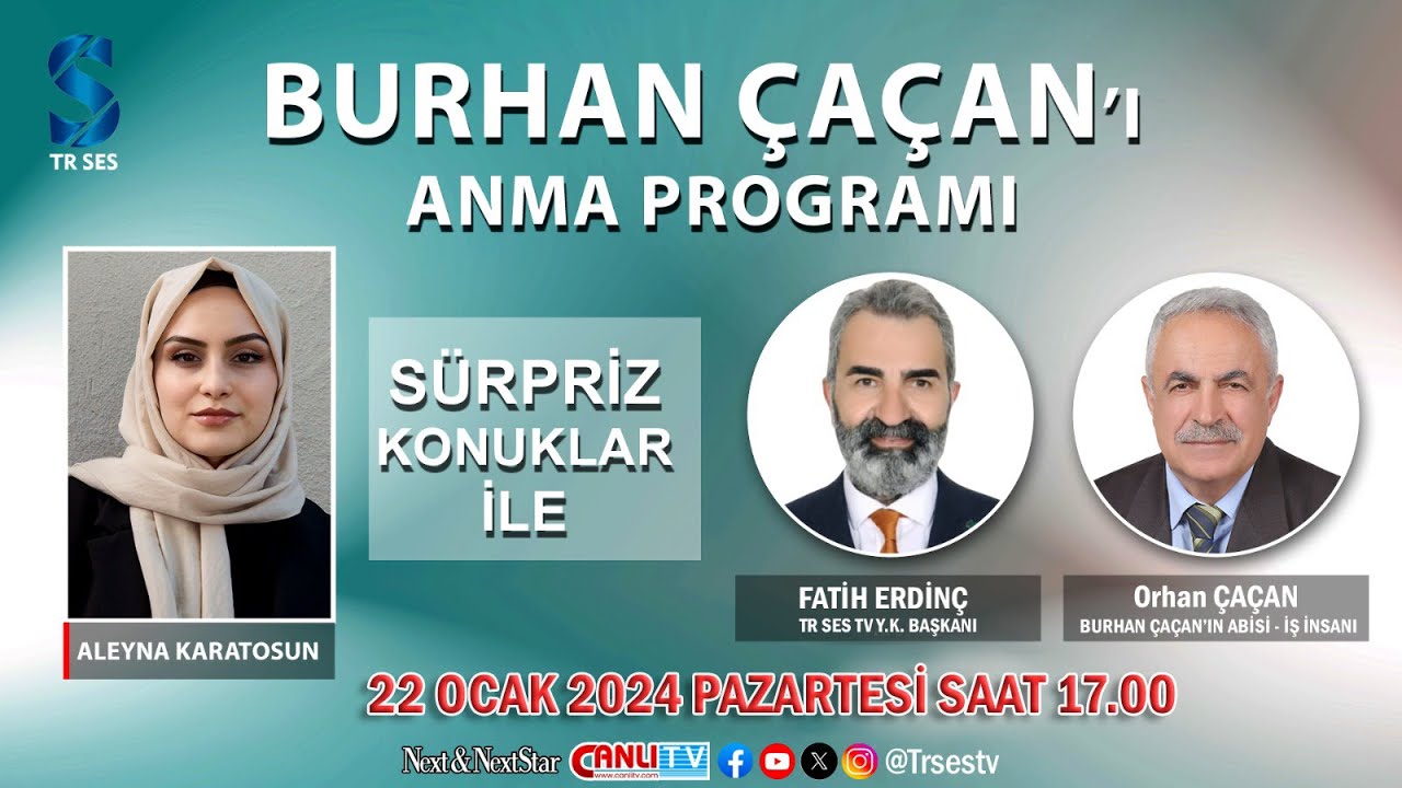 Vefatının 1. Yıl Dönümünde Sanatçı Burhan ÇAÇAN'ı Anma Programı