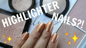 USING HIGHLIGHTER ON YOUR NAILS?! Review & Demo | Banicured