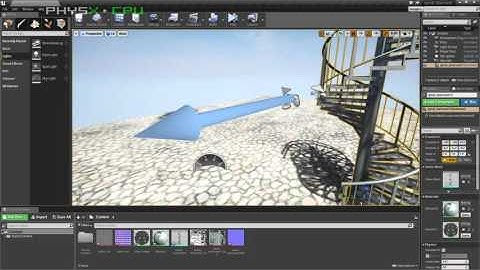 Aluminum spiral staircases in Unreal 4 (old video is back)