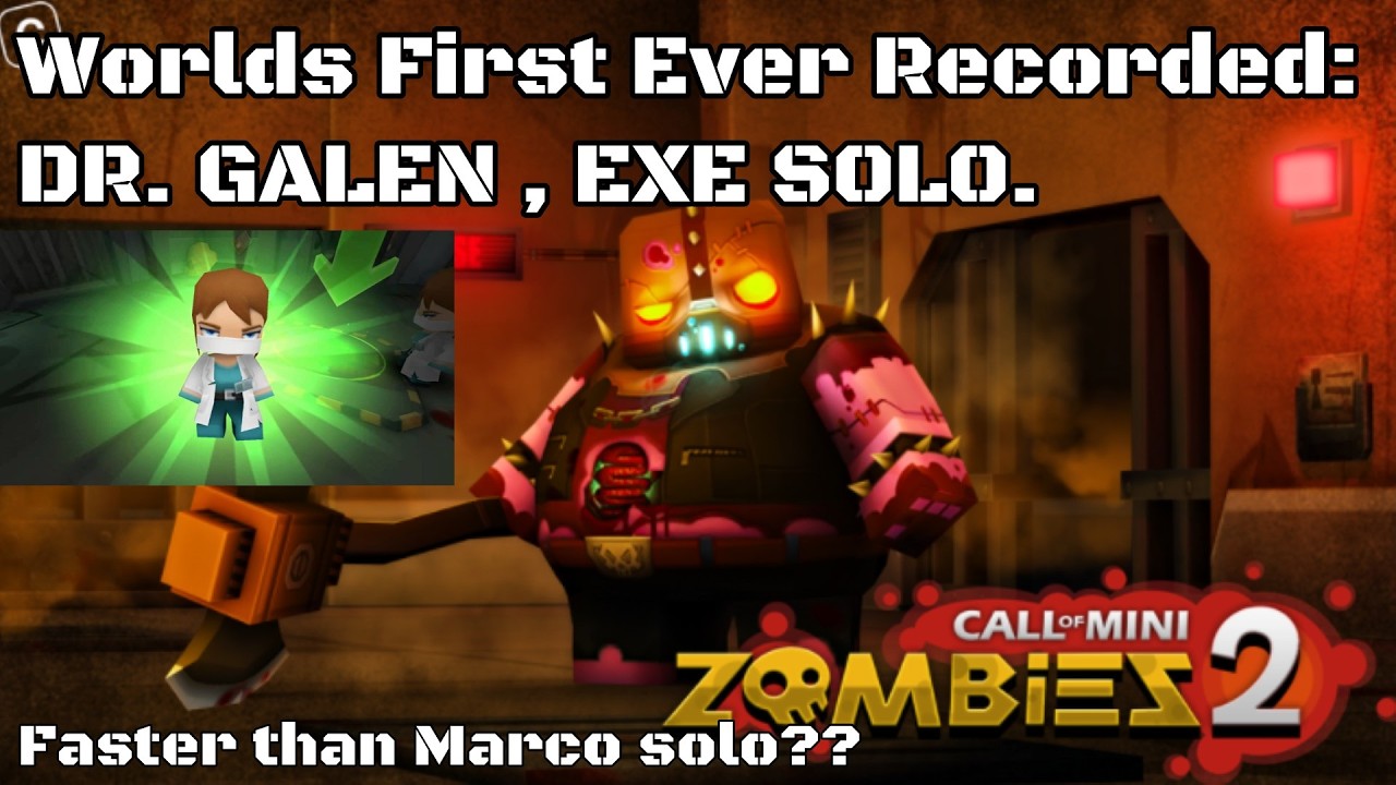 Soloing Executioner With my Goat Dr. Galen. (Call of Mini Zombies 2 ROBLOX)