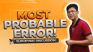 CE Board Exam Review: Most Probable ERROR! #Surveying