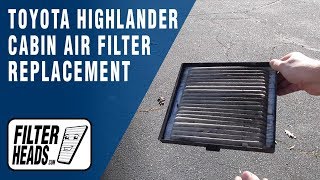 How To Replace Cabin Air Filter 2005 Toyota Highlander Aq1062