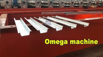 Omega profile forming machine | top hat roll forming line | batten roll forming machine
