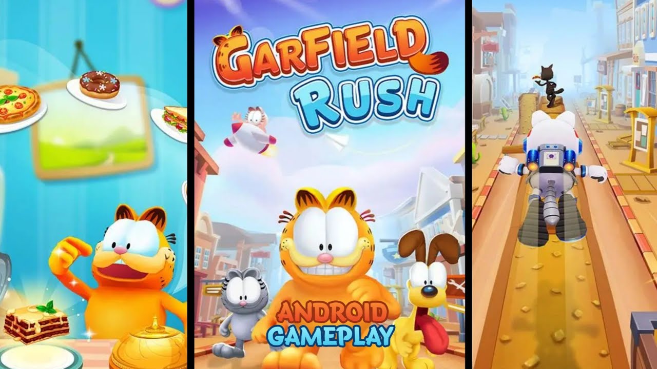 Garfield Rush. (Android Gameplay) #Garfield #IvyGames - YouTube