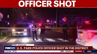 US Park Police officer seriously wounded in DC ambush shooting
