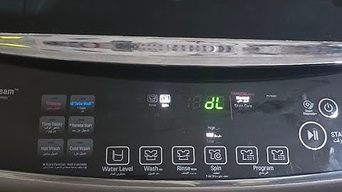 LG automatic washing machine DL error solve problem
