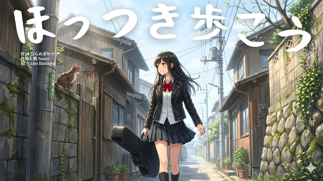 ほっつき歩こう　★★★★　#ai #音楽 #suno #オリジナル曲 #rock #ガールズバンド