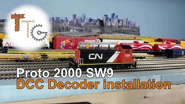 DCC Decoder installation in a Proto 2000 SW9