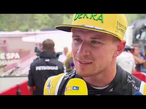 RTL: Nico Hülkenberg (Renault Sport F1 Team) post-race interview GP in Belgien