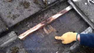 How to CLEAN MOSS from roof tiles  Cleaning moss from leaking roof