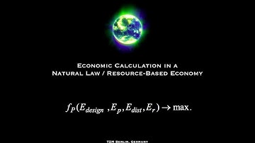 Economic Calculation in a Natural Law / RBE, Peter Joseph, The Zeitgeist Movement, Berlin