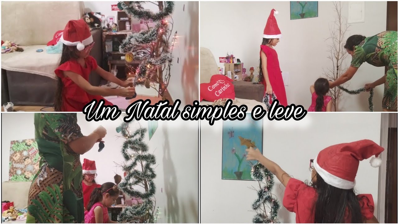 Vivendo com simplicidade e leveza | Um Natal simples feito a mão