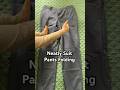 Folding Suit Pants That Have Crease | | #easy #shortvideo #suitpants #quick #folding #technique