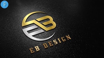 E B Design-Pixellab logo design tutorial[Vandy Design]