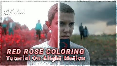 Red Rose Coloring CC Tutorial On Alight Motion +(Preset)