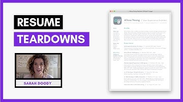 UX Designer Resumes: Critiques & tips to instantly improve your UX resume | Sarah Doody, UX Designer