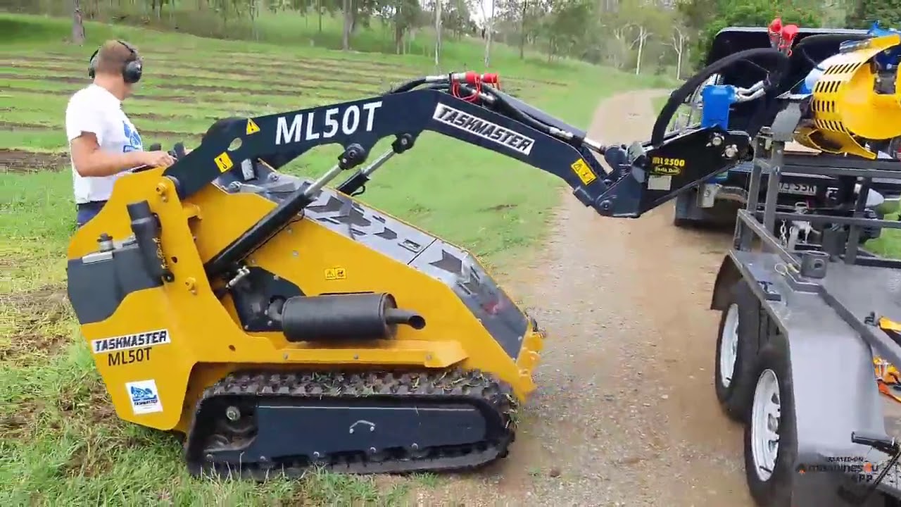 Mini Skid Steer Loader TASKMASTER DIRT PRO ML50T + Plant Trailer + FREE