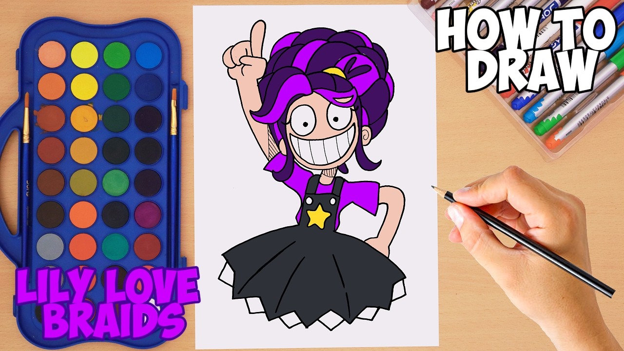 How to draw Lily Lovebraids | Poppy Playtime Chapter 5