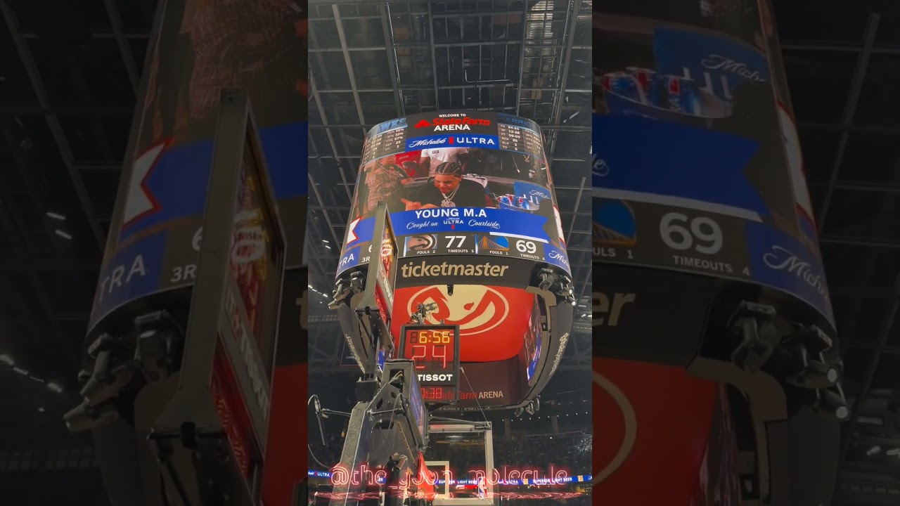 Young M.A pulled up for the Atlanta Hawks vs. GS Warriors game! 👌🏽