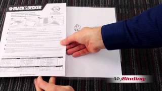 Black & Decker QuickShield SelfSeal Laminating Sheets Demo