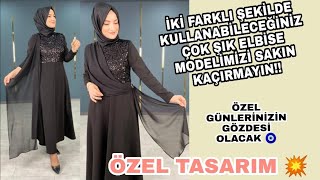 Tesettür Elbise Modelleri - Özel Tasarim -Tesettür Giyim Rusemoda