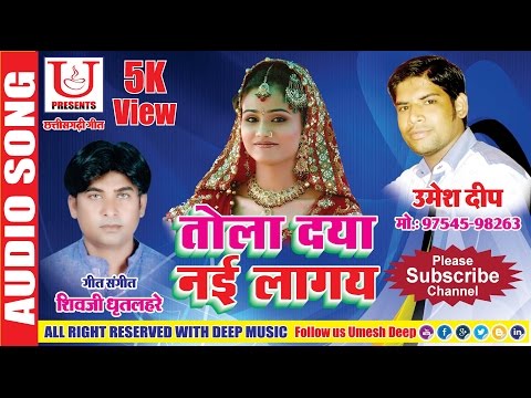 छत्तीसगढ़ी गीत CG SONG - तोला दया नई लागय TOLA DAYA NAI LAGAY SHIVJI DHRITLAHARE (UMESH DEEP)