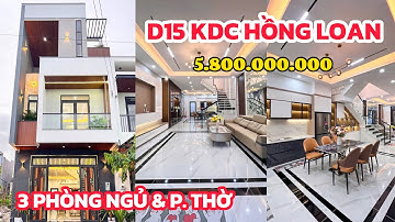 Bán Nhà Cần Thơ | Nhà phố đẹp Đường D15 KDC Hồng Loan, gần bến xe mới | Nhà Đẹp Cần Thơ 