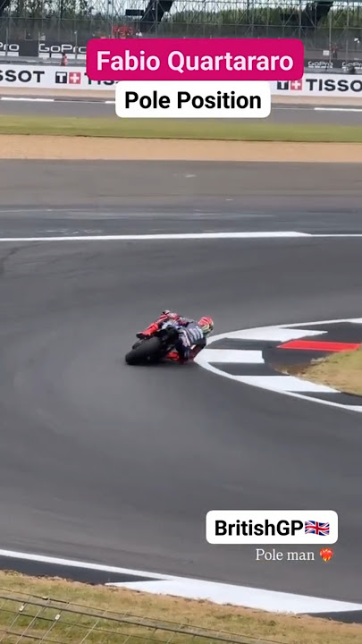 Fabio quartaro pole position in British Gp #shorts #shortsvideo #motogp