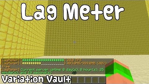 Minecraft Bukkit Plugin - Lag Meter - Measure server lag + up time