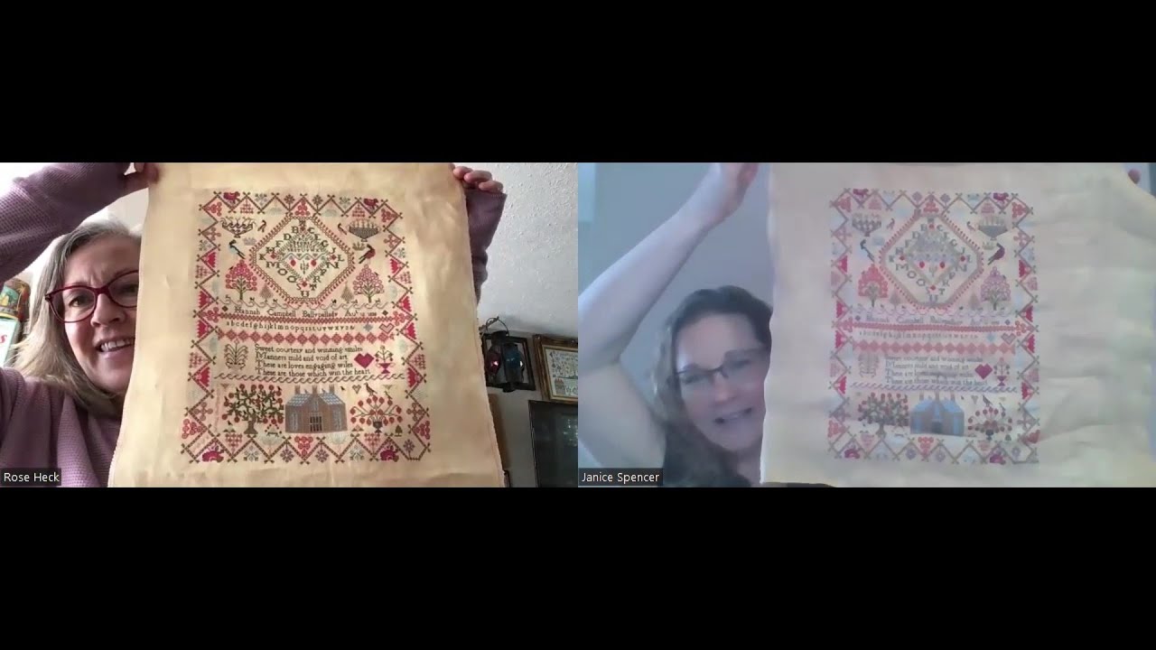 FlossTube #46 ~ Traditional Stitches ~ Ann Jonson & Hannah Campbell SALS, Linen Parade & Finishes!