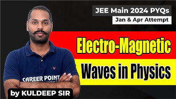 JEE Main 2025 Preparation | PYQ Questions of Electromagnetic Waves 🧲📡 by Kuldeep Sir | Career Point