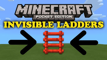 ✔ Invisible Ladder Trick - Minecraft PE