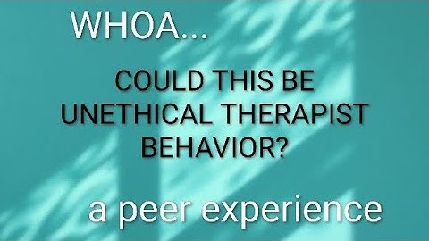 My Therapy Experience: T