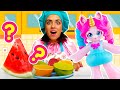 Видео про игры в готовку - куклы Джелли Краш нашли вкусняшки на кухне! Тянучки игрушки для детей