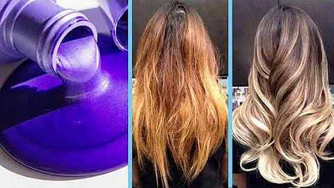 ¿Qué pasa si pones champú morado sobre el pelo naranja?