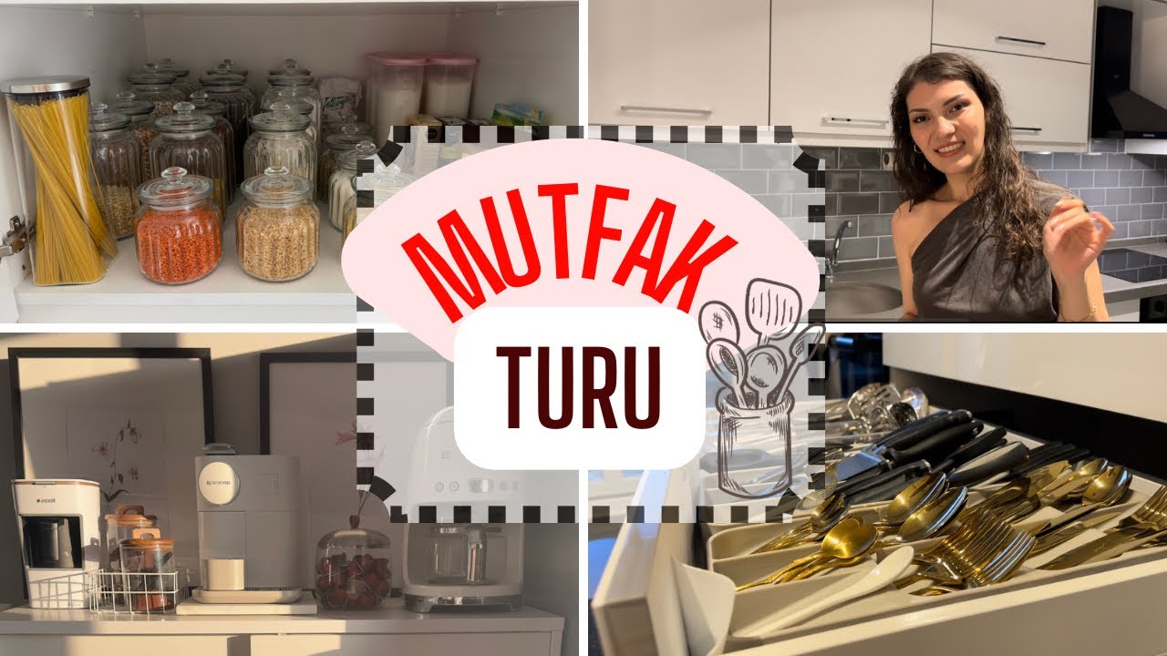 MUTFAK TURU 🍽️  I  Evimden Size Özel Bir Tur  🏠  Çeyizimden İnciler I Dolap İçi Düzeni ve FAZLASI 🚀