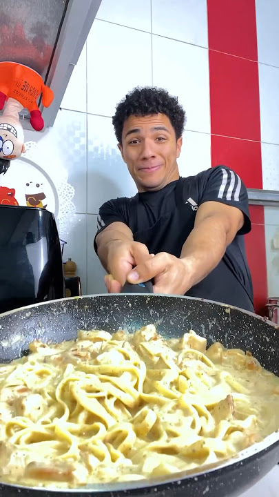 ‏اسهل وأسرع مكرونة وايت صوص او مكرونه ‏بالفراخ الشيف ثبكي 😂❤️