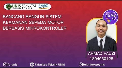 RANCANG BANGUN SISTEM KEAMANAN SEPEDA MOTOR BERBASIS MIKROKONTROLER