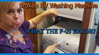 HOW TO FIX F05 ERROR | SPLENDIDE ARISTON WASHER | RV LIVING