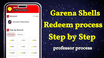 How To Redeem Garena Shell 😍‌ - (A-Z) || How To TopUp Garena Shell || Garena Account Shell Add