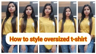 How to style oversized t-shirt || Oversized t-shirt hacks || Daily vlog || TheLakshmivlogtoday