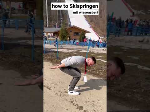 So macht man Skispringen, izi??‍? #shorts