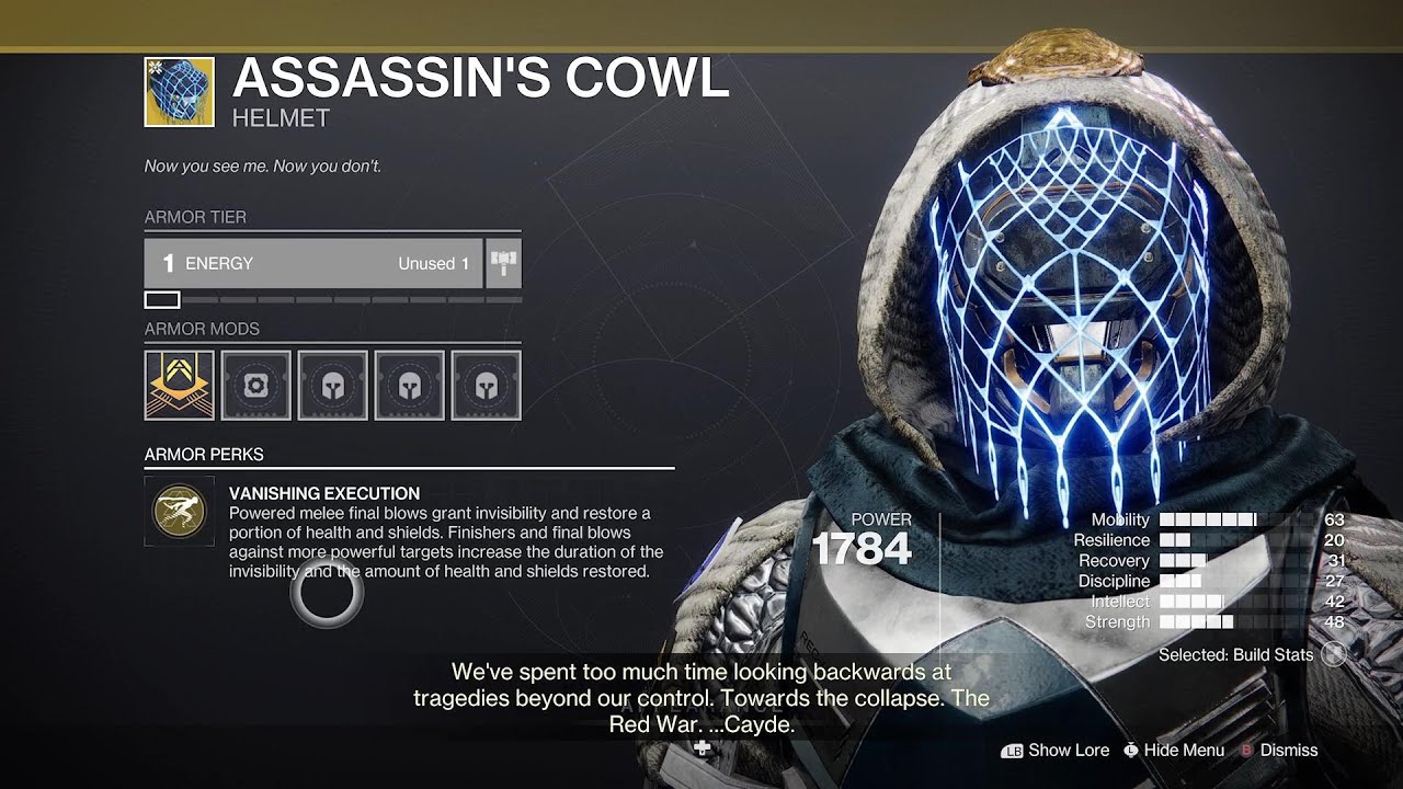 ASSASSINS COWL AND HOW GET - YouTube