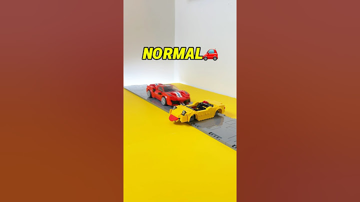 1 vs 1000 piece LEGO car crash test! LEGO car upgrade challenge #lego #legobuild #cars #jdm #legoset